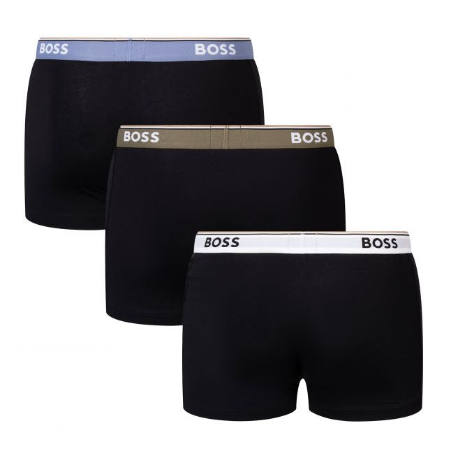 Mens Black Trunk 3PK Power