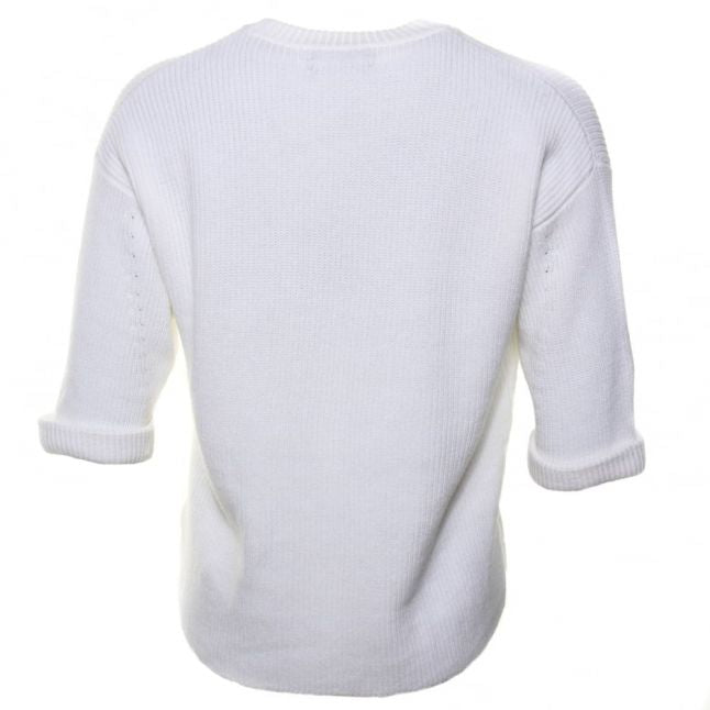 Womens Cream M- Gapy Knit