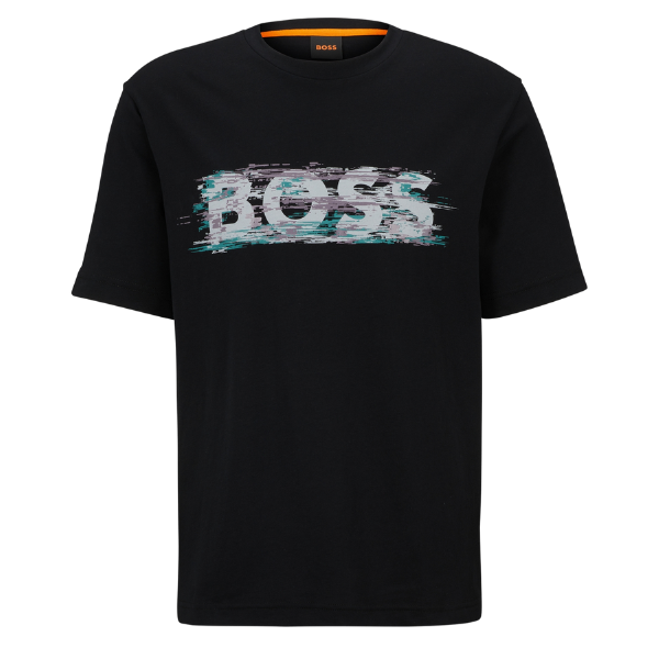 Mens BOSS Black TeDigitalLogo S/s T Shirt