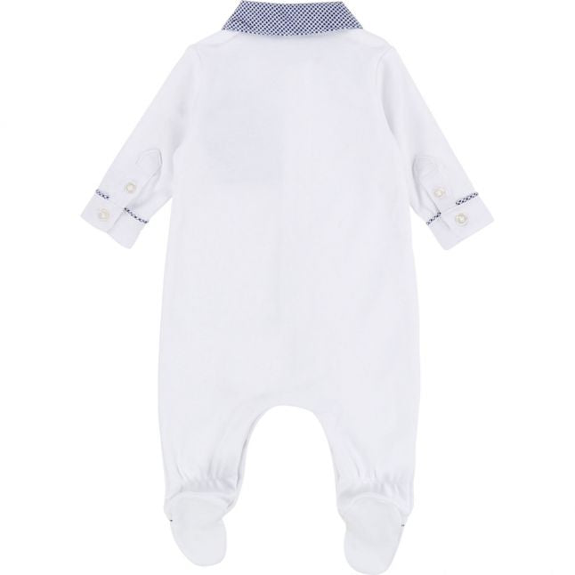 Baby White Babygrow & Hat Set