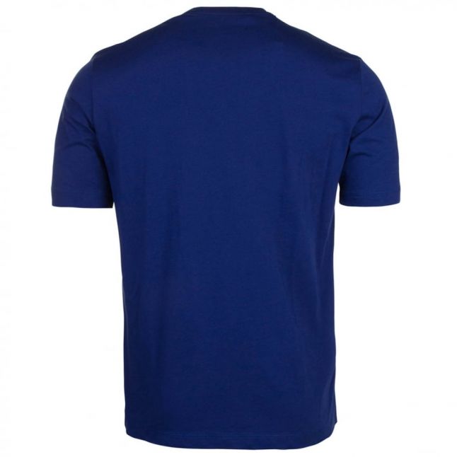 Mens Navy Logo Box Reg S/s T Shirt