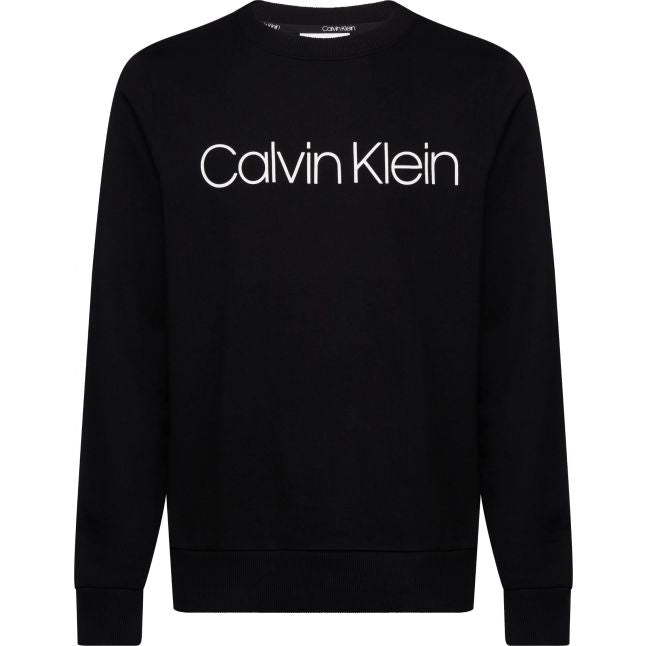 Mens Black Cotton Logo Sweatshirt