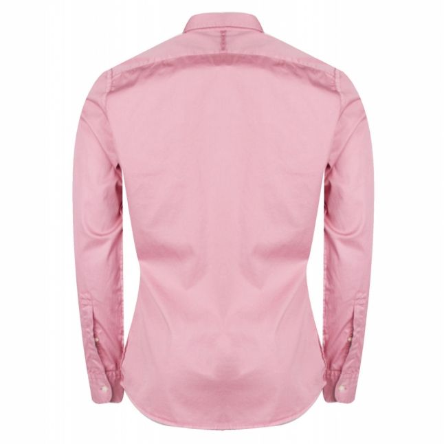 Casual Mens Medium Pink Reverse L/s Shirt