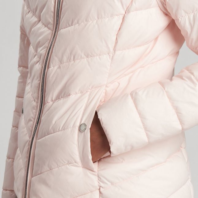 Womens Cameo Pink Aubern Quilted Jacket