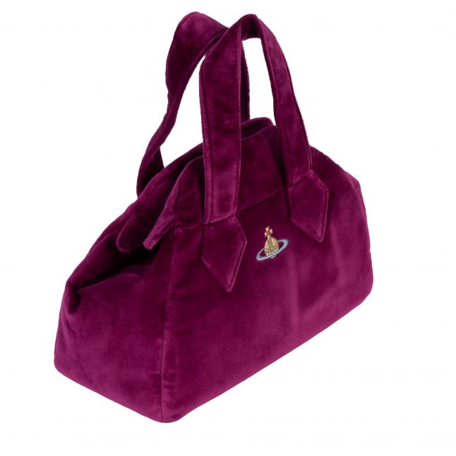 Womens Purple Archive Medium Velvet Bag