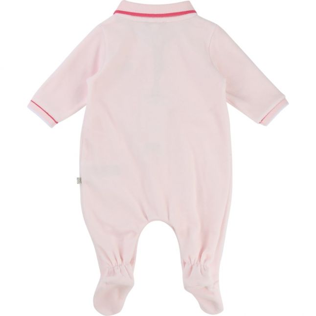 Baby Pink Velour L/s Romper