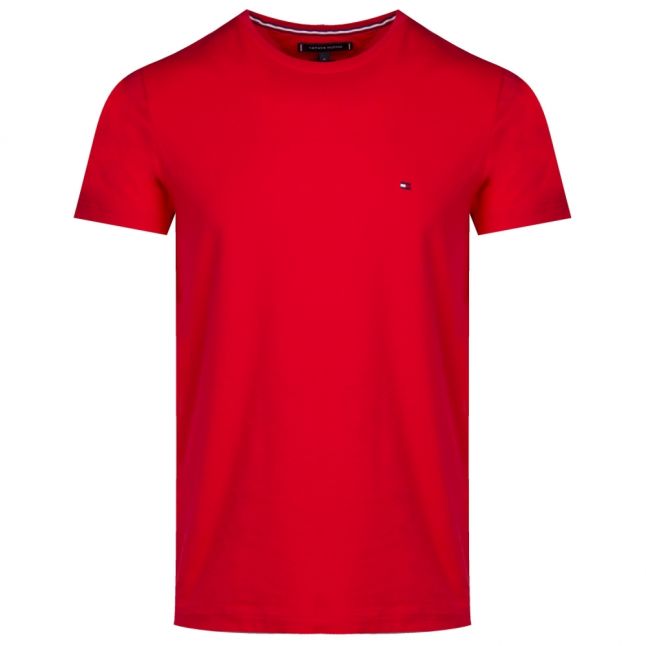 Mens Tomato Red Basic Logo Slim Fit S/s T Shirt