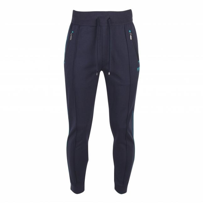 Mens Dark Blue Tracksuit Zip Pocket Sweat Pants