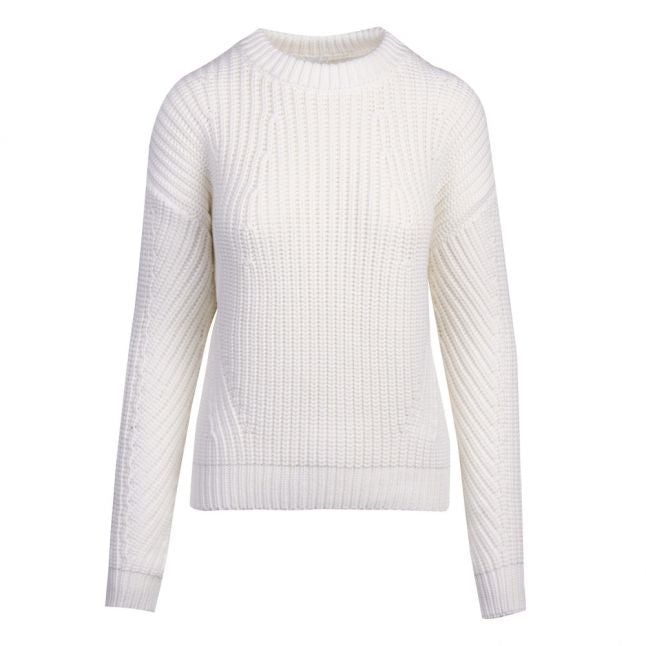 Casual Womens White Waynetta Knitted Jumper