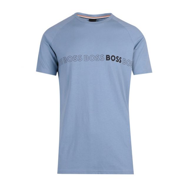 Mens Light/Pastel Blue Triple Logo Slim UV S/s T Shirt