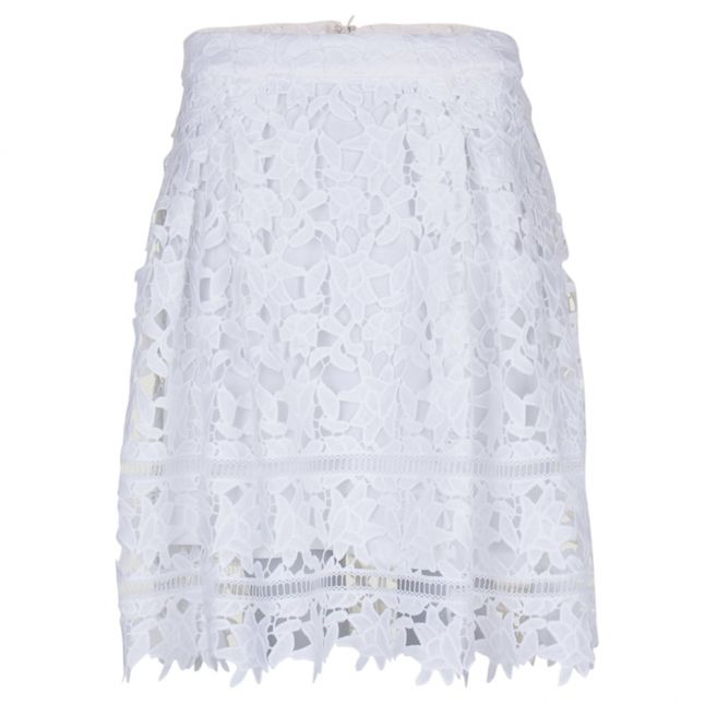 Womens Cloud Dancer Viclarna Lace Skirt