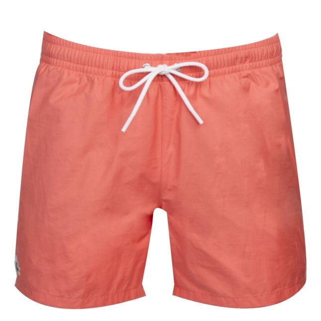 Mens Coral Branded Swim Shorts