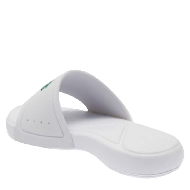 Child White/Green L.30 Croc Slides (12-11)