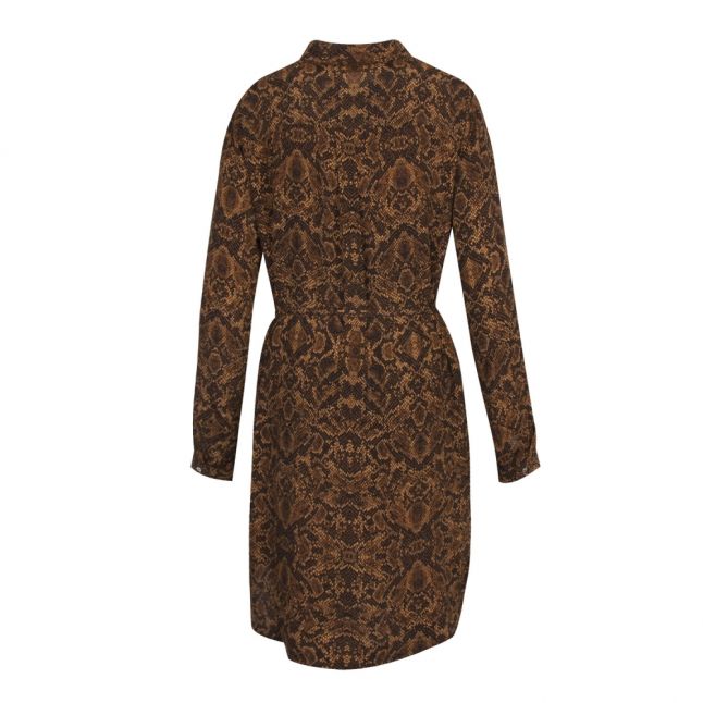 Womens Brown Viviskasiasa Snake Shirt Dress