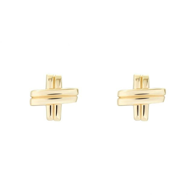 Womens Gold Bomwie Nautical Knot Studs