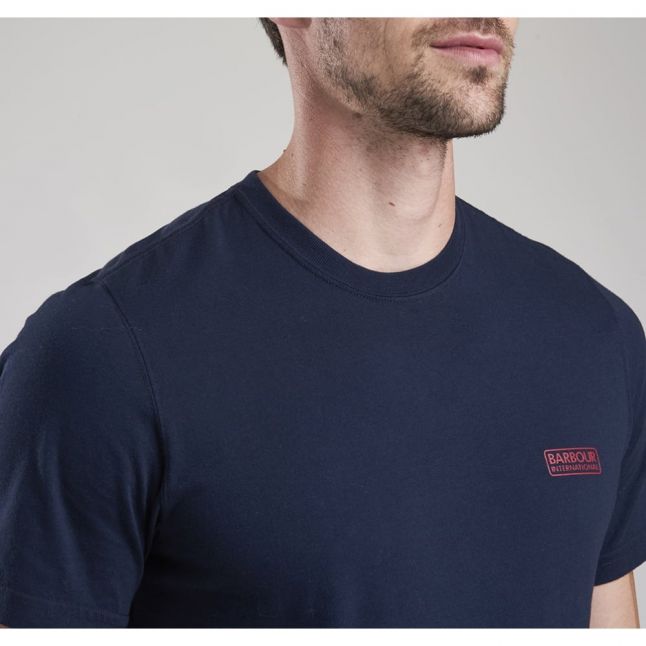 Mens Navy International Small Logo S/s T Shirt