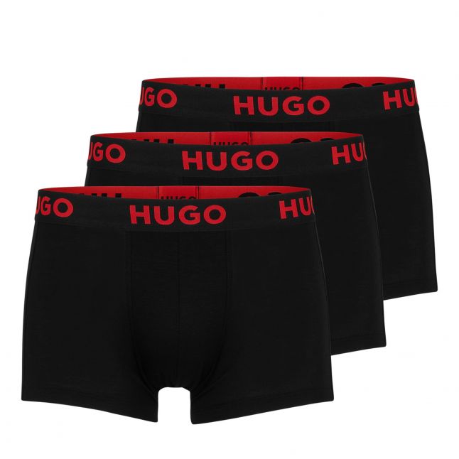 Mens Black Nebula 3PK Trunks