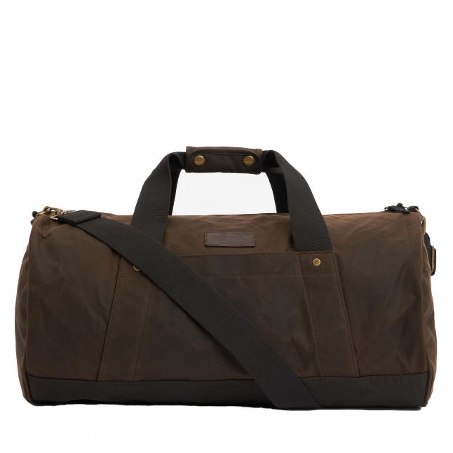 Mens Olive Explorer Wax Duffle Bag