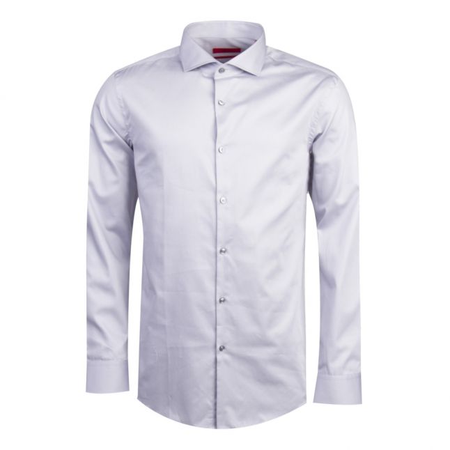 Mens Grey Kason Slim Fit L/s Shirt