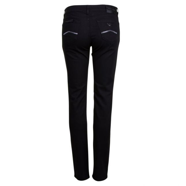 Womens Black J23 Mid Rise Push Up Skinny Fit Jeans