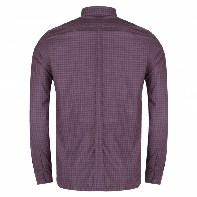 Mens Mahogany Gingham L/s Shirt