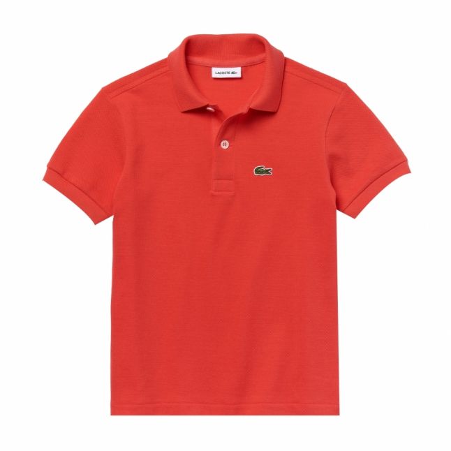 Boys Energy Red Classic Pique S/s Polo Shirt