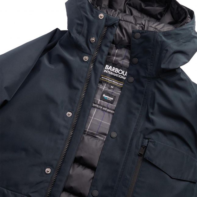 Mens Black Harwick WP Baffle Hood Coat