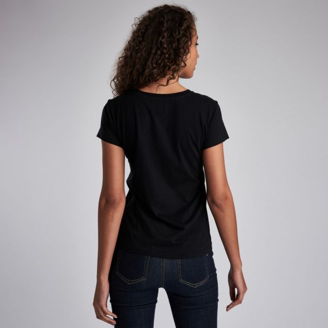 Womens Black Garrow S/s T Shirt