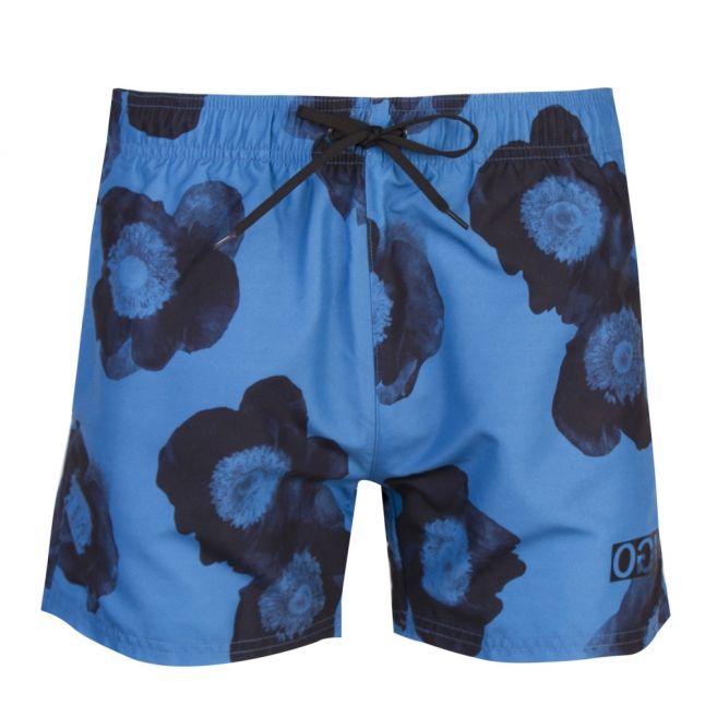 Mens Blue Bonaire Floral Swim Shorts