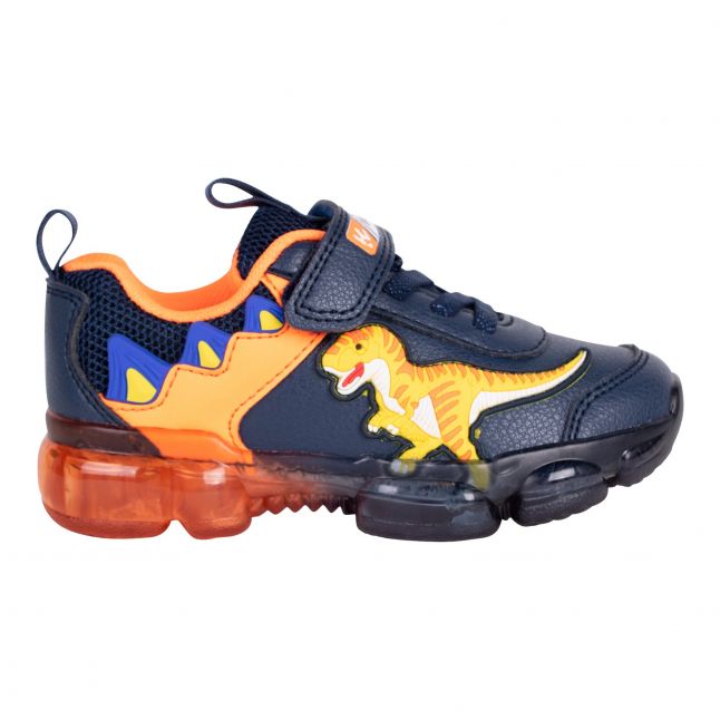 Boys Blue/Orange Allosaurus Lights Trainers