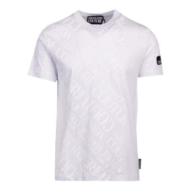 Mens White Logomania Slim Fit S/s T Shirt