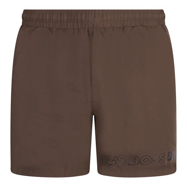 Mens Khaki Dolphin Swim Shorts