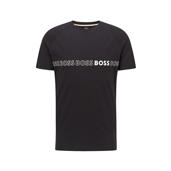 Mens Black Logo Slim Fit UV S/s T Shirt