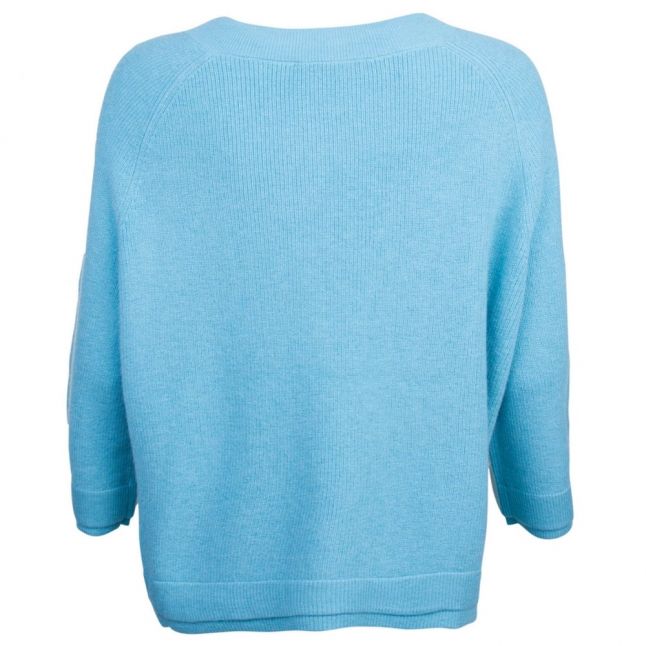 Casual Womens Turquoise Warrow Knitted Jumper