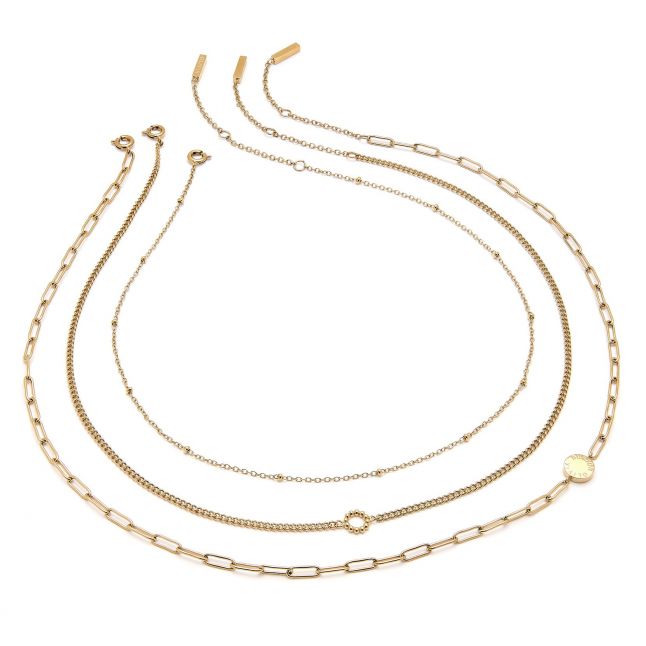 Womens Gold Illusion Necklace