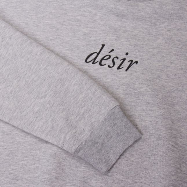 Womens Light Grey Marl Desir Crew Sweat Top