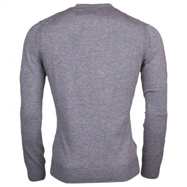 Mens Light Pastel Grey Albonon Knitted Jumper