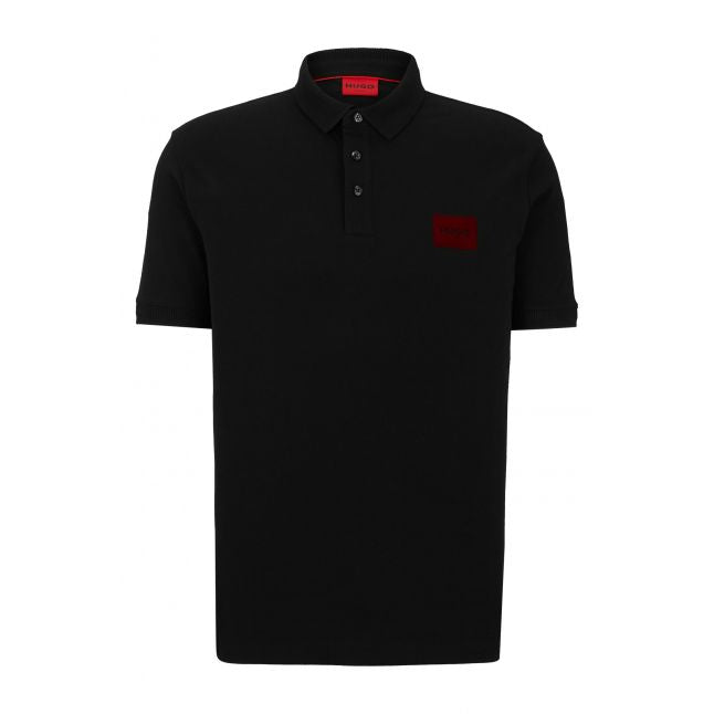 Mens Black Dereso_V Velvet S/s Polo