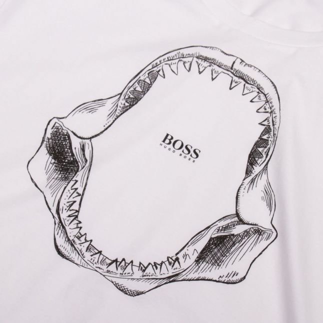 Casual Mens White Tima 2 Jaws S/s T Shirt