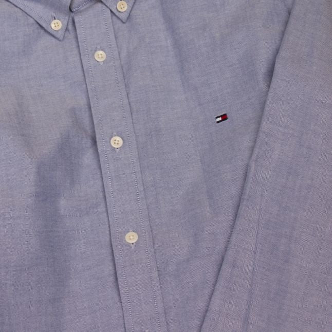 Mens Blue Quartz Organic Oxford L/s Shirt