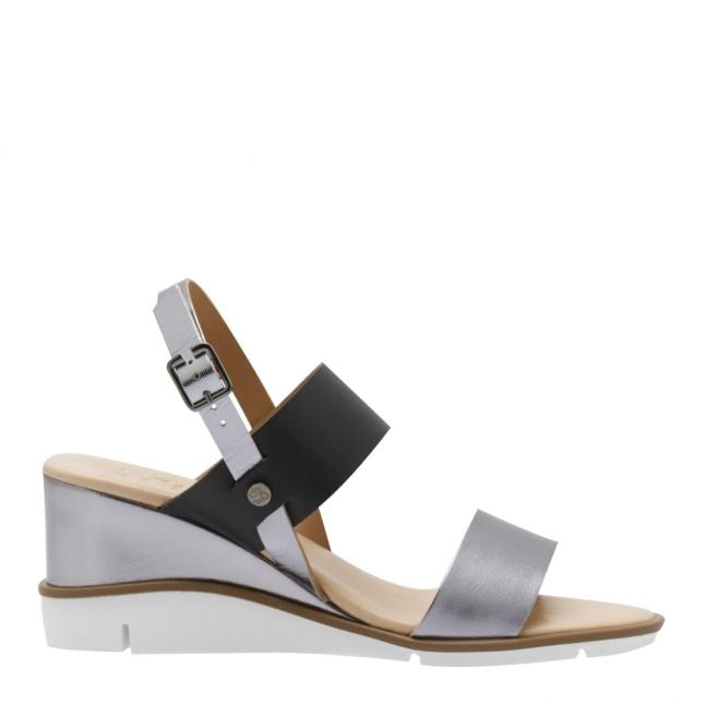 Womens Pewter Nevva Wedge Sandals