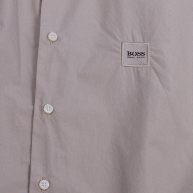 Casual Mens Beige Mypop_1 Paper Cotton L/s Shirt