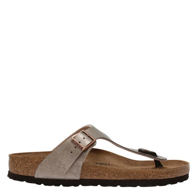 Womens Graceful Taupe Gizeh Birko-Flor Toe Post Sandals