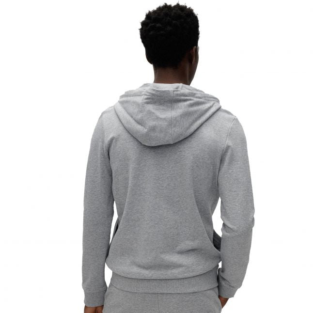 Mens Open Grey Daple212 Zip Up Hoodie