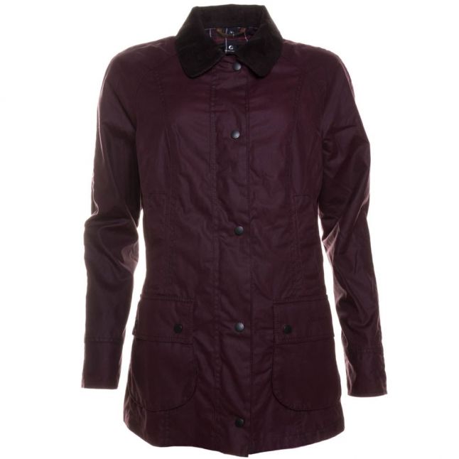 Lifestyle Womens Burgundy Classic Beadnell Waxed Jacket