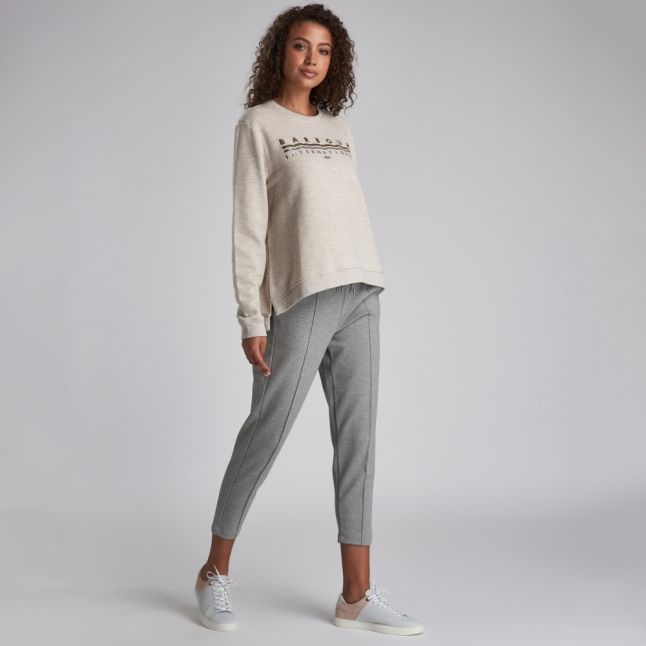 Oatmeal Doran Crew Sweat Top