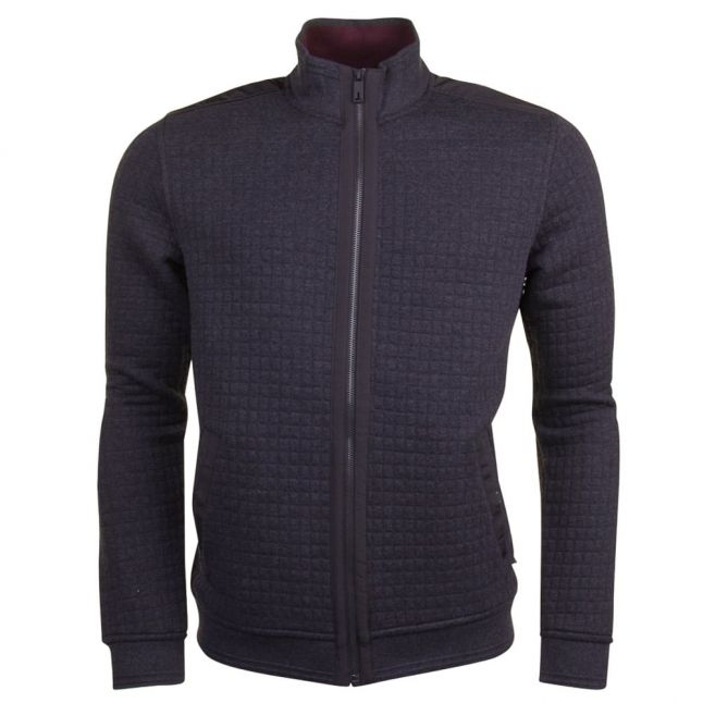 Mens Charcoal Ken Quilted Bomber Jacket