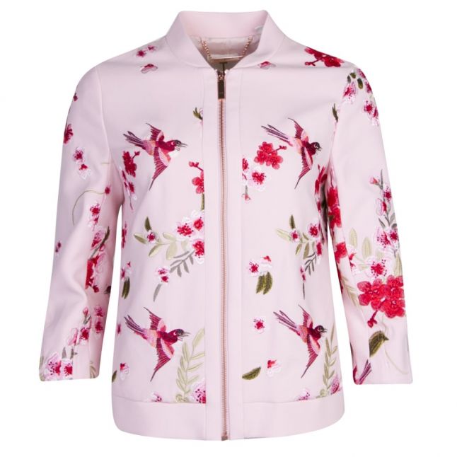 Womens Baby Pink Leelah Blossom Bomber Jacket