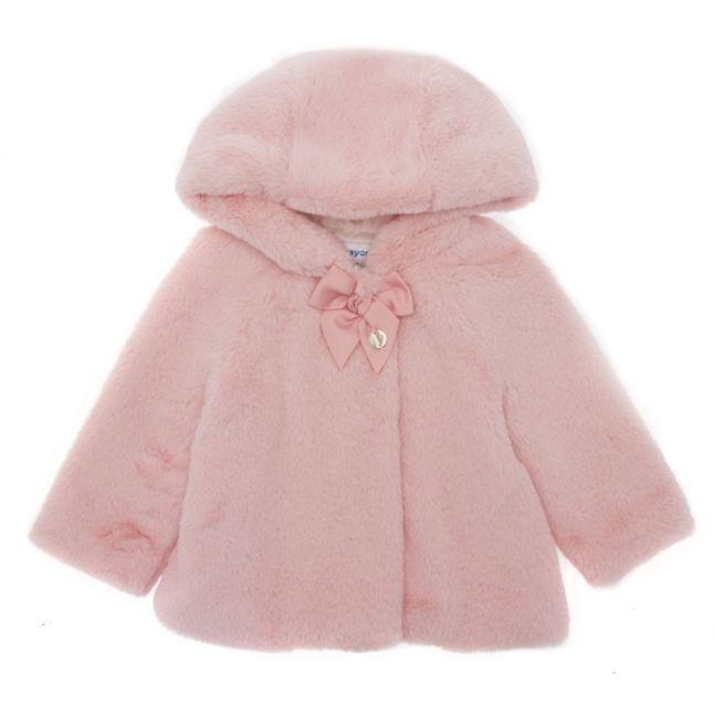 Infant Petal Faux Fur Coat