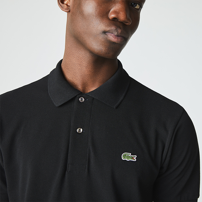 Mens Black Classic L.12.12 S/s Polo Shirt